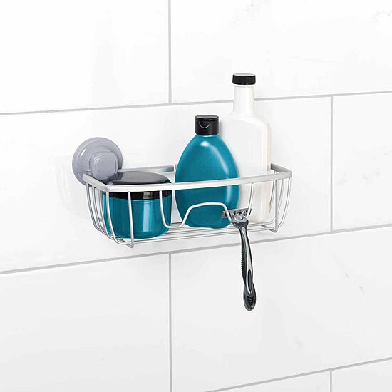 Zenna Home Aluminum Power Grip Pro Shower Caddy