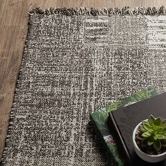Covington Home Geneva Textured Geometric 22"X90" Indoor Outdoor Rectangular Runner