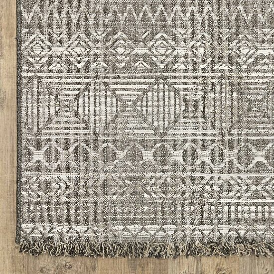 Covington Home Geneva Tribal Inspired 22"X90" Indoor Outdoor Rectangular Runner