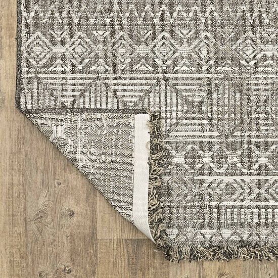 Covington Home Geneva Tribal Inspired 22"X90" Indoor Outdoor Rectangular Runner