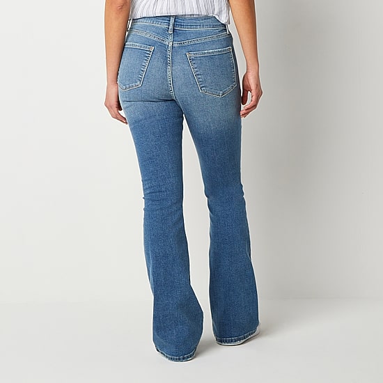 a.n.a Womens High Rise Flare Leg Jean