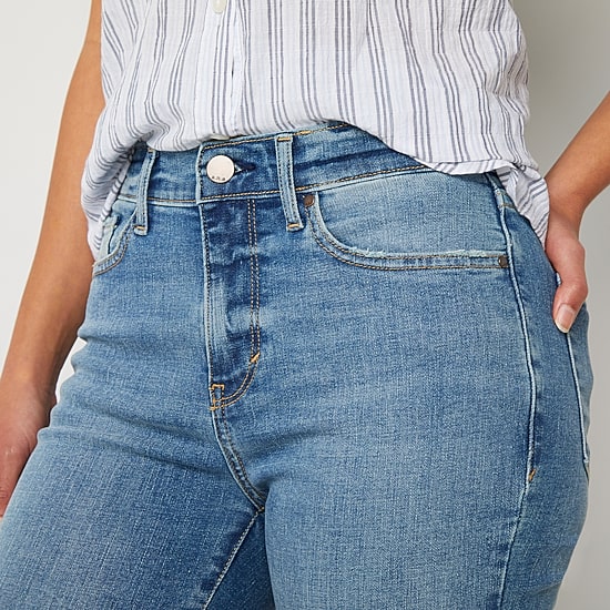 a.n.a Womens High Rise Flare Leg Jean