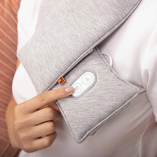 Sharper Image Calming Neck Wrap with Copper and Charcoal