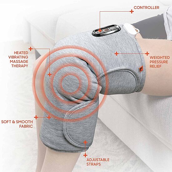 Sharper Image Knee Wrap with Copper and Charcoal