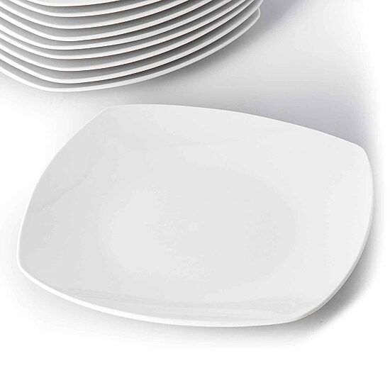 Elama Square Large 12-pc. Stoneware Dinner Plate