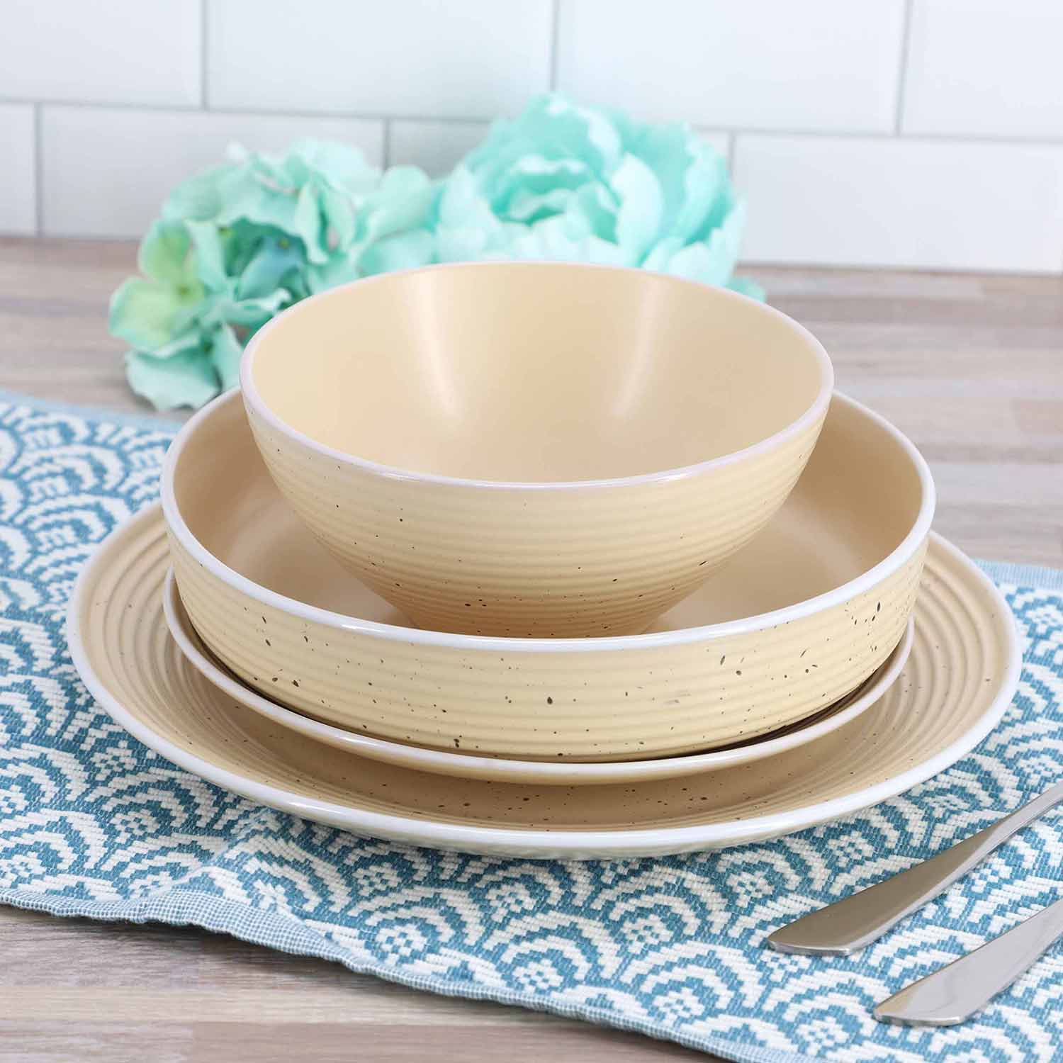 Elama Emilia 16-pc. Stoneware Dinnerware Set