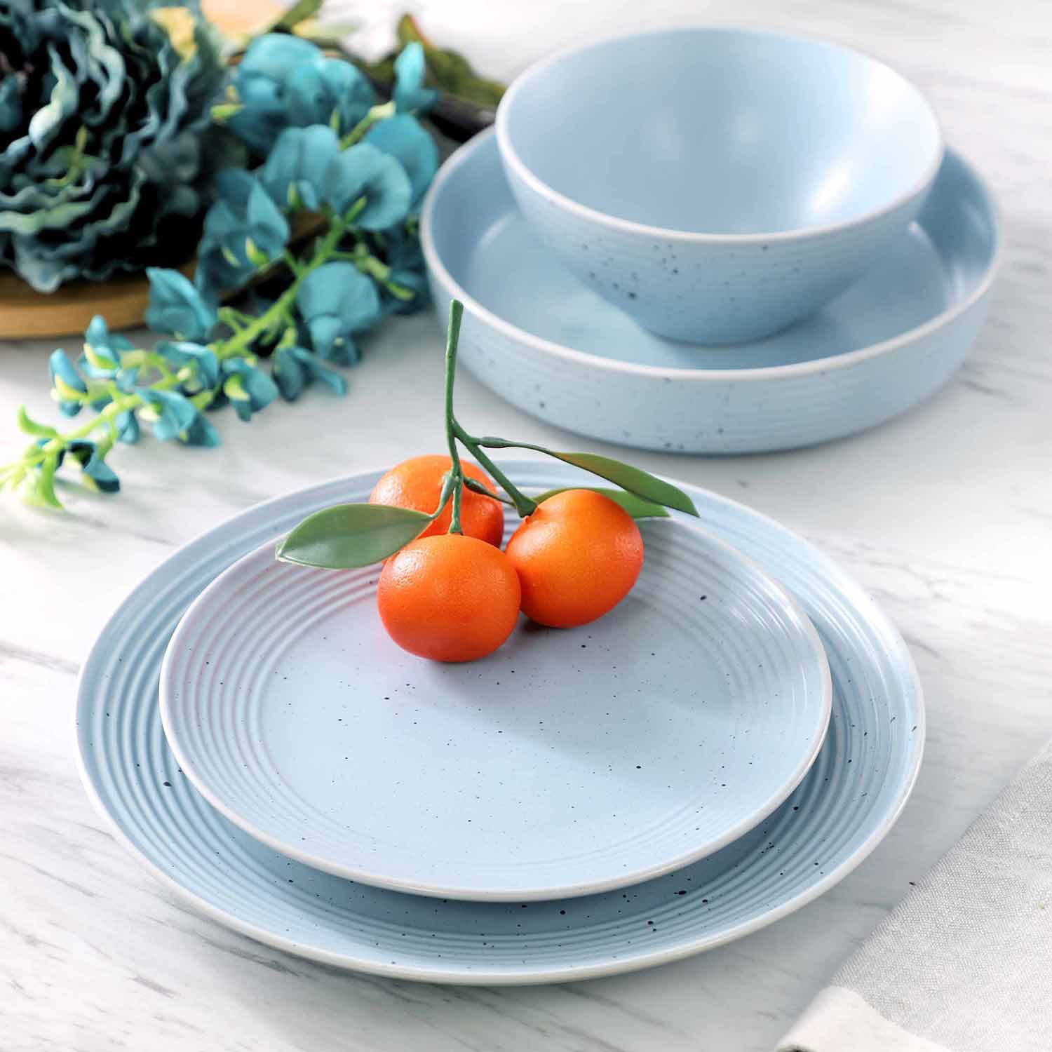 Elama Emilia 16-pc. Stoneware Dinnerware Set