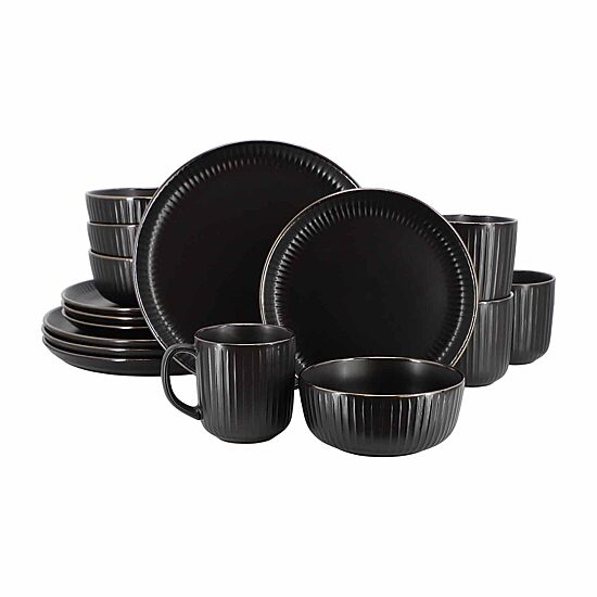 Elama Leo 16-pc. Stoneware Dinnerware Set