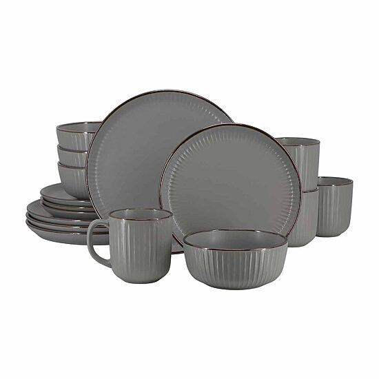 Elama Leo 16-pc. Stoneware Dinnerware Set