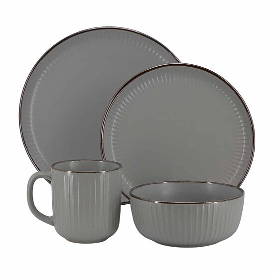 Elama Leo 16-pc. Stoneware Dinnerware Set