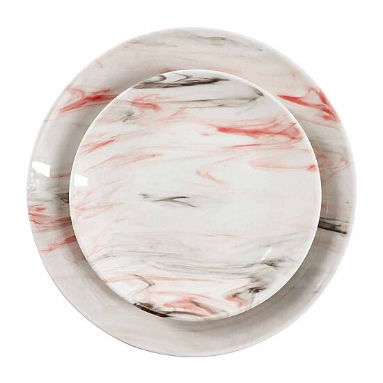 Elama Fine Marble 16-pc. Porcelain Dinnerware Set
