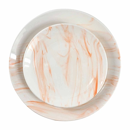 Elama Fine Marble 16-pc. Porcelain Dinnerware Set