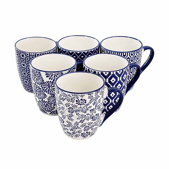 Elama Declan 6-pc. Stoneware Dinnerware Set
