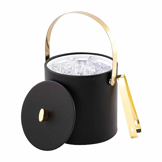 Kraftware Oxford 3-pc. Ice Bucket + Tong Set
