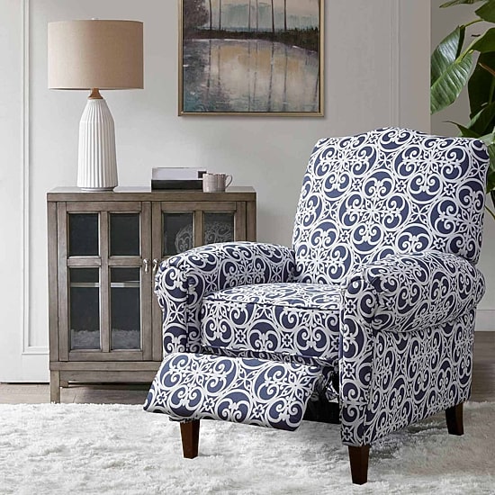 Madison Park Oscar Living Room Collection Roll-Arm Recliner