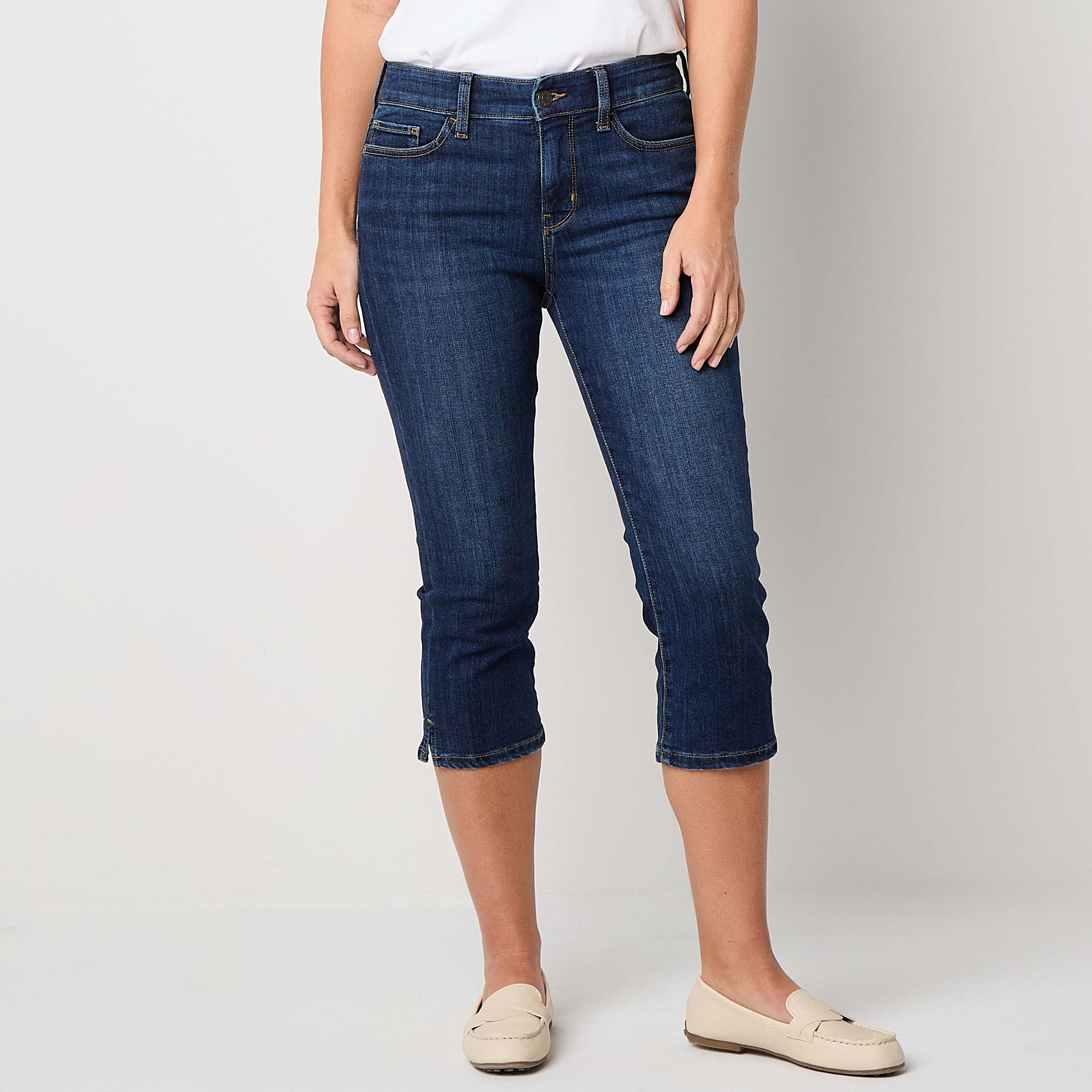 St. John's Bay Womens Skinny Mid Rise Capri Pant