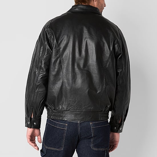 Vintage Leather Mens Midweight Bomber Jacket