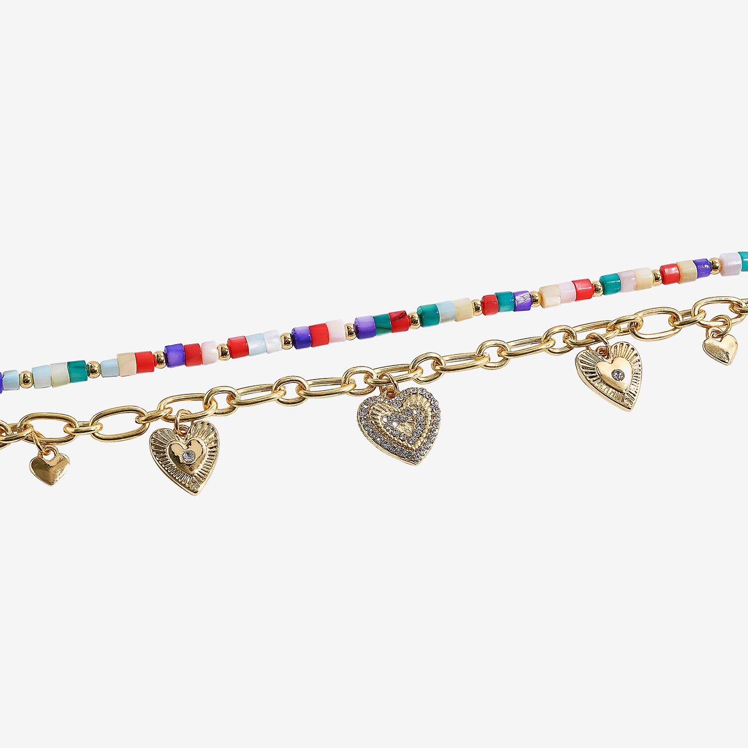 Arizona Gold Tone Womens 2-pc. Bracelet Set