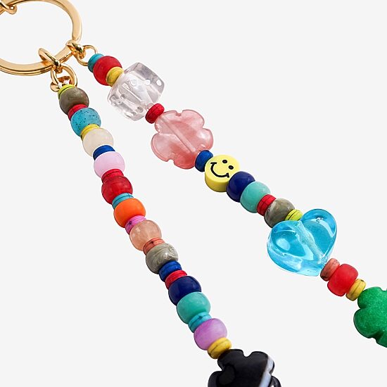 Arizona Gold Tone Flower Heart Bag Charm