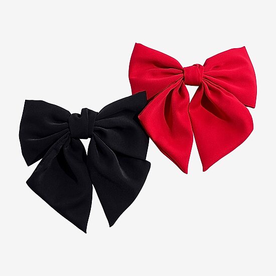 Bijoux Bar Red & Black 2-pc. Hair Bow