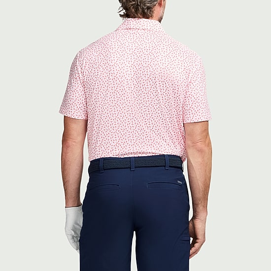IZOD Swingflex Elite Fashion Print Mens Classic Fit Short Sleeve Polo Shirt