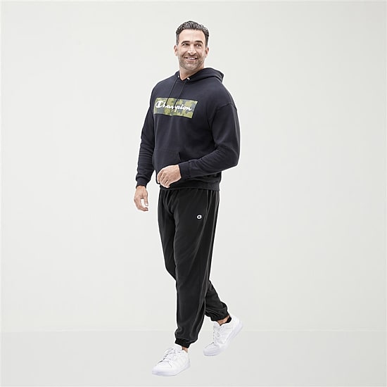 Champion Powerblend Mens Cuffed Mid Rise Classic Fit Big and Tall Fleece Active Jogger Pant