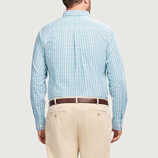 IZOD Performance Comfort Mens Long Sleeve Classic Fit Big and Tall Button-Down Shirt