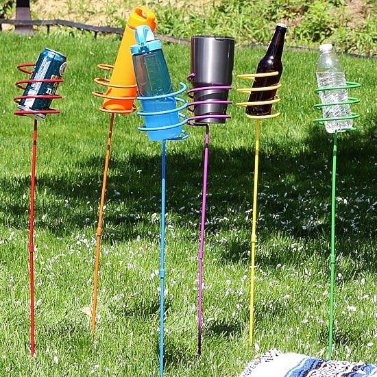 Net Health Shops Drink Holder Stakes Yard Art
