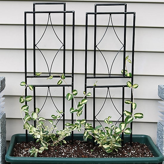 Net Health Shops Border Fence Panels Metal 2-pc. Garden Trellis