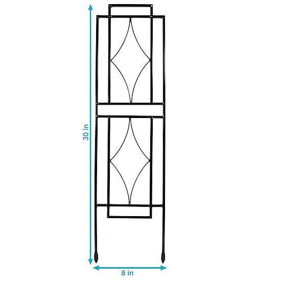 Net Health Shops Border Fence Panels Metal 2-pc. Garden Trellis