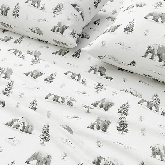Linery Charming Winter Flannel Wrinkle Resistant Sheet Set