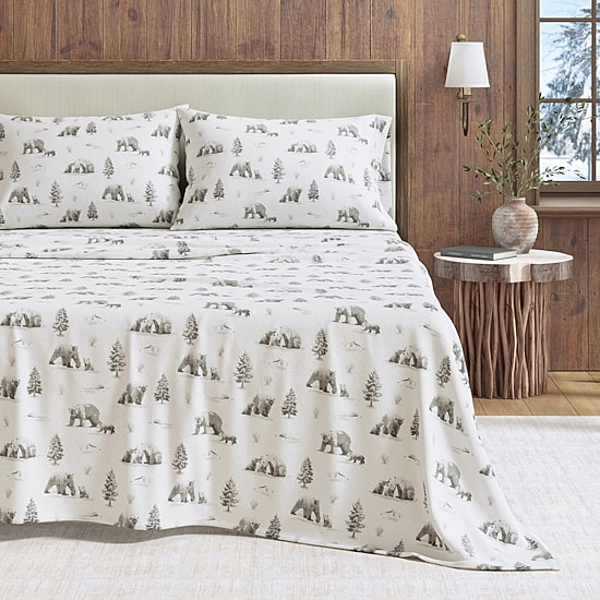 Linery Charming Winter Flannel Wrinkle Resistant Sheet Set