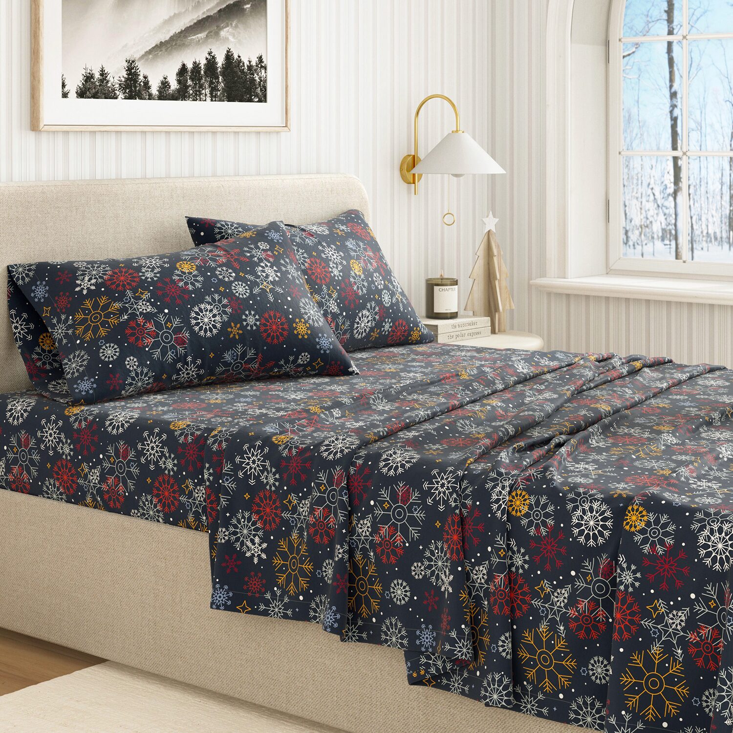 Linery Flannel Lodge Sheet Set