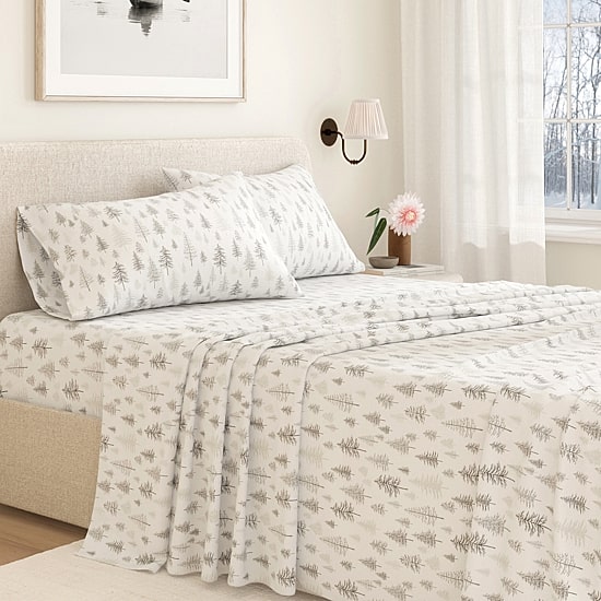 Linery Wild Lodge Flannel Sheet Set