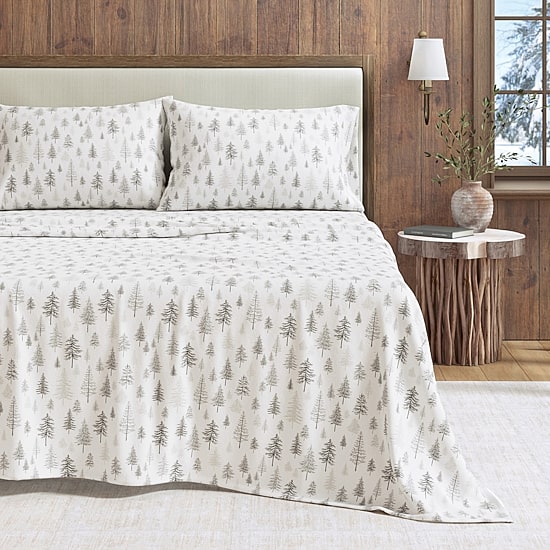 Linery Wild Lodge Flannel Sheet Set