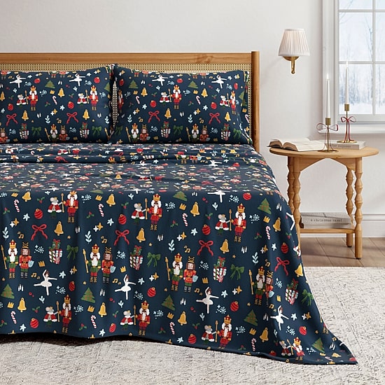 Linery Holiday Flannel Sheet Set