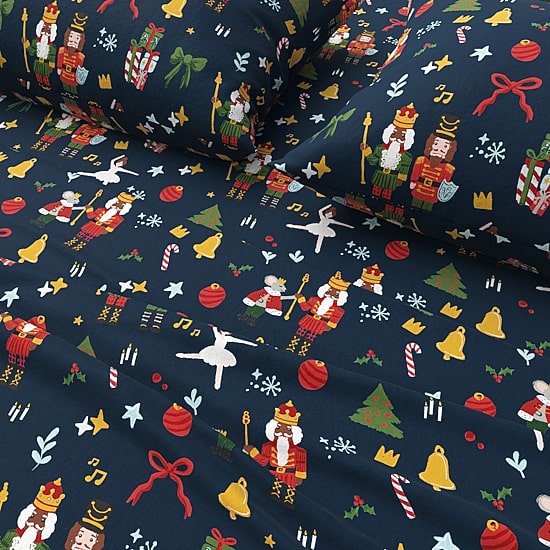 Linery Holiday Flannel Sheet Set