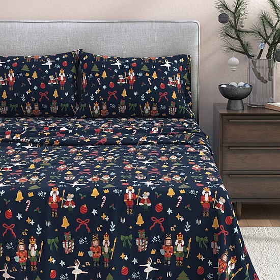 Linery Holiday Flannel Sheet Set