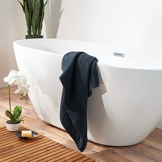 UCHINO Waffle Twist 6 Pack Bath Towel Set