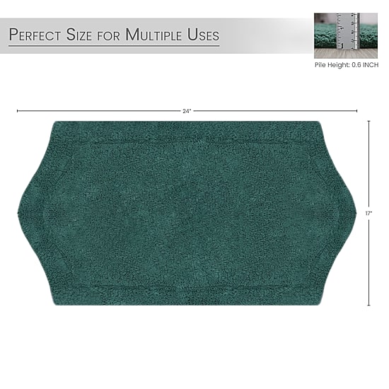 Home Weavers Inc Waterford Quick Dry 17X24 Inch Bath Rug