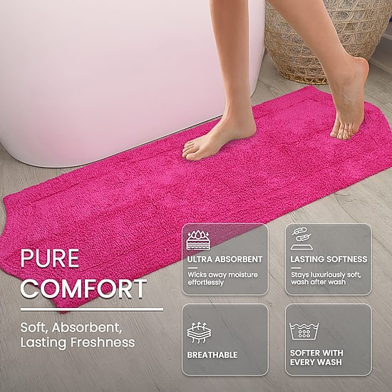 Home Weavers Inc Waterford Quick Dry 22X60 Inch Bath Rug