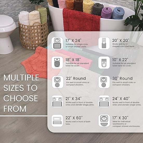 Home Weavers Inc Waterford Quick Dry Bath Rug