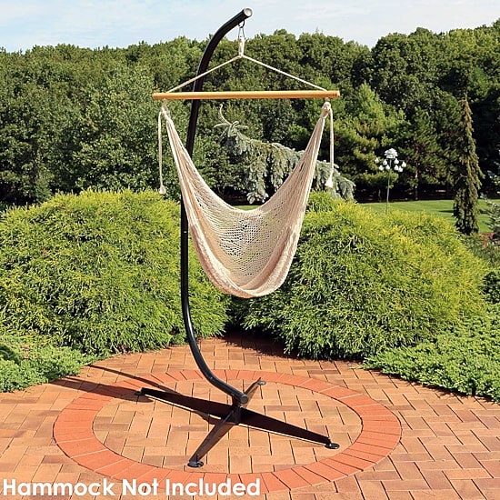 Sunnydaze® Steel C-Stand for Hanging Hammock Chairs