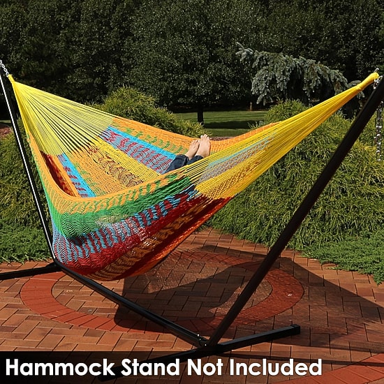 Sunnydaze® Handwoven Thick-Cord Mayan Hammock