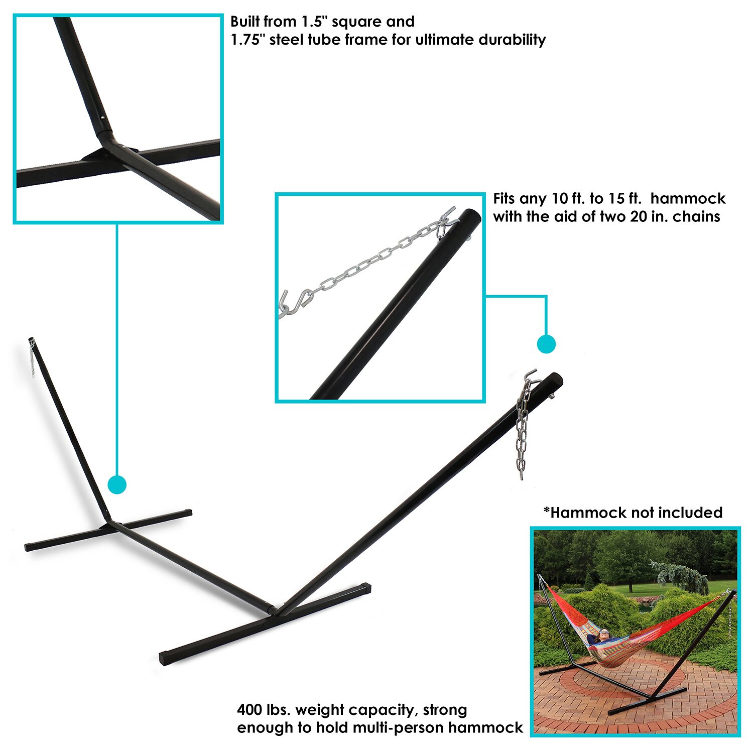 Sunnydaze® Patio Collection 15-Foot Hammock Stand