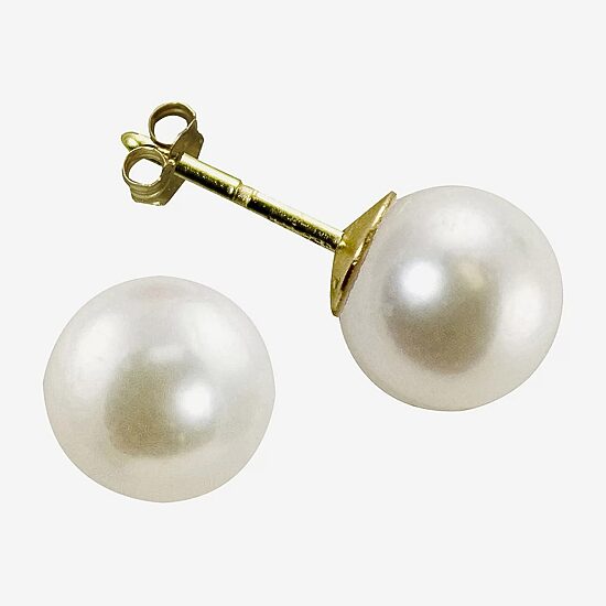 Certified Sofia™ Cultured Freshwater Pearl 5-5.5mm 10K Gold Stud Earrings