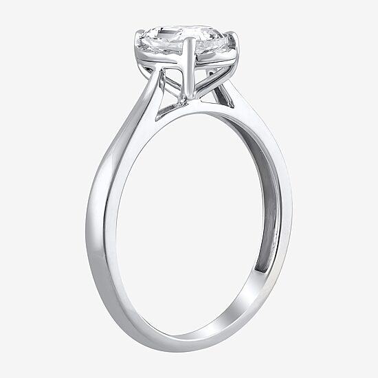 (H-I / Si2) Womens 3/4 CT. Lab Grown White Diamond 10K Gold Pear Solitaire Engagement Ring