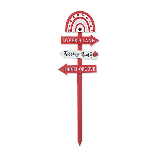 Glitzhome Rainbow Word Valentines Day Yard Art