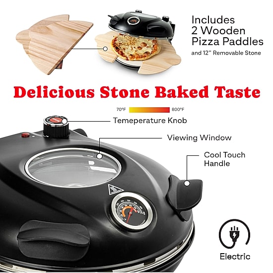 Granitestone Piezano Indoor/Outdoor Portable Electric Pizza Oven