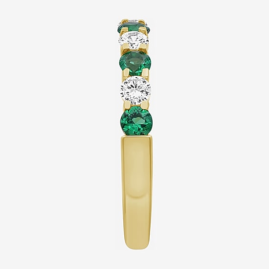 Womens Gemstone & 1/2 CT. T.W. Lab-Grown Diamond 10K Gold 2.5MM  Band